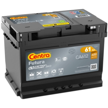 Akumulator CA612 Centra Futura 61Ah 600A P+
